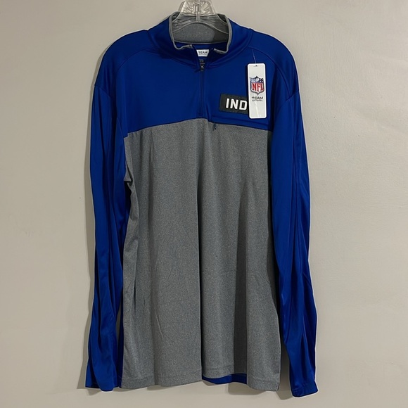 Colts NFL Team Apparel men’s  3/4 zip 
long sleeve pullover  xl - Picture 1 of 10